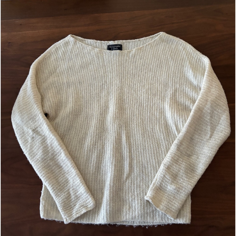 Abercrombie cream sweater